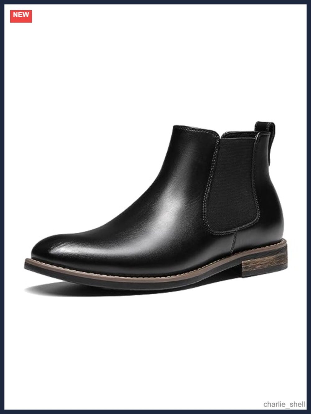 Men's Chelsea Ankle Dress Boots Faux Leather Smart Casual
